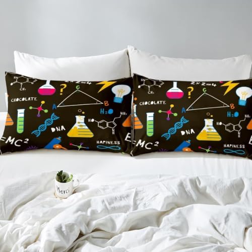 Housse de couette 220x240 formule chimique microfibre douce sans repassage - 4