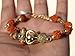 Rudraksha Om Damru Trishul Cuff Bracelet for Men's Bahubali Kada,Indian Traditional Kada/cuff Bracelet (Rudraksha chain)