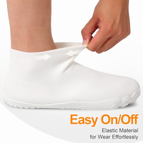 Image of Barefoot Socks Shoes for Women Men | Wide Toe Box, Zero Drop Feel, Slip-On Sock Fit, Durable Rubber Sole, Removable Insole, for Gym, Beach, Travel, Outdoors