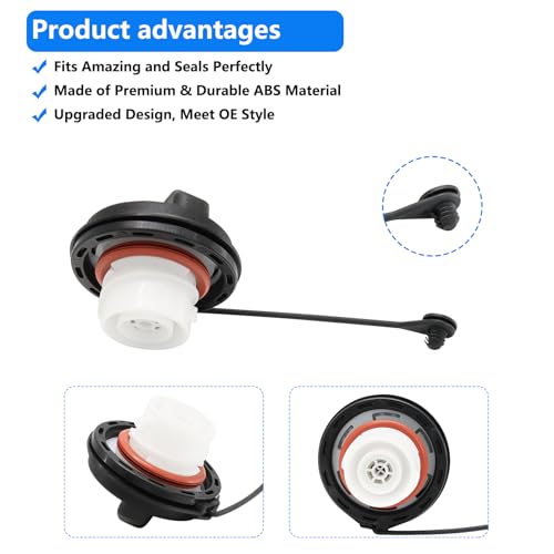 FC1079 Gas Cap Replacement for 2004-2009 F150 Fuel Cap Replacment Compatible with 2009-2021 F250 F350, 2008-2013 Mustang, 2006-2009 Fusion Replace F1080 Automotive Replacement Fuel Tank Caps - Image 6