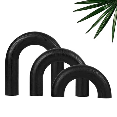 ANONYO 3Pcs Wooden Arches Decorative Object for Coffee...