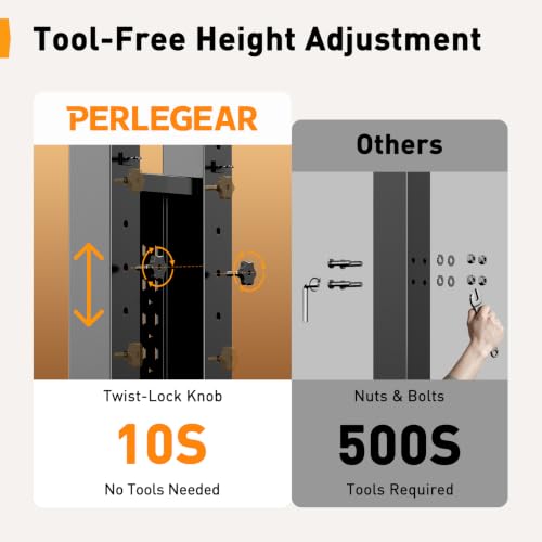 Image of Perlegear Rolling TV Stand for 32 inch-86 inch TVs up to 132 lbs, Outdoor TV Stand with Pegboard Storage & Quiet Wheels, Swivel & Height Adjustable Mobile TV Cart with Wood Shelf, Max VESA 600x400mm, PGTVC34B