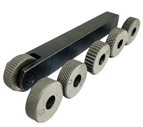 BLUEFOX TOOLS Single Wheel Knurling Tool Holder | for Knurling Operation | with Different Pattern | Gripping Product | Straight and Diagonal Shapes Knurls| 12 x 12 x 100 mm Size | 6 HSS KNURLS 1 BLUEFOX TOOLS Single Wheel Knurling Tool Holder | for Knurling Operation | with Different Pattern | Gripping Product | Straight and Diagonal Shapes Knurls| 12 x 12 x 100 mm Size | 6 HSS KNURLS