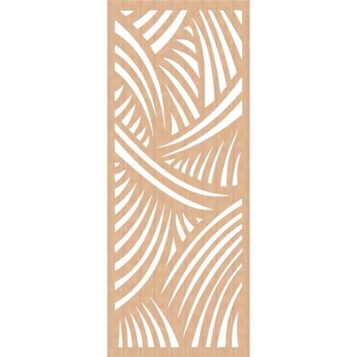 Image of 33 3 /8 inchW x 84 3 /8 inchH x 1 /4 inchT Chester Decorative Fretwork Wood Wall Panels, Hickory