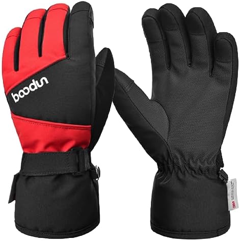 Azarxis Kids Children Snow Gloves Winter Windproof Ski Gloves for Snowboarding, Sledding, Cycling