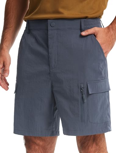 Image of Libin Men's Hiking Cargo Shorts with Zipper Pockets