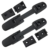 Mack Hood Latch Strap w/Catch Bracket Left Driver & Right Passenger Side Black Compatible with Mack Truck Granite Pinnacle Vision CH CHN CV CX CHU CXN CXU Hood Accessories Parts