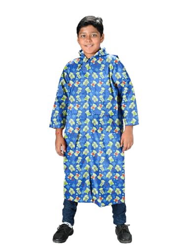 Image of LUX VENUS Boys Printed Raincoat with School Bag Cover