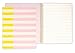 Kate Spade New York Concealed Spiral Notebook with 112 Lined Pages, Two-Tone Stripe (pink)
