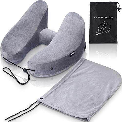 BAMSE ネックピロー H型 首枕 携帯枕 旅行 トラベル 出張 飛行機 高速バス 新幹線 デスク 仮眠 昼寝まくら