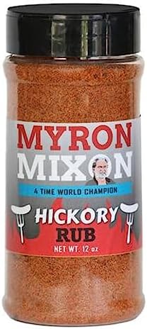 Myron Mixon BBQ Rub | Hickory Meat | Champion Pitmaster Recipe | Gluten-Free BBQ Seasoning, MSG-Free, USA Made | 12 oz