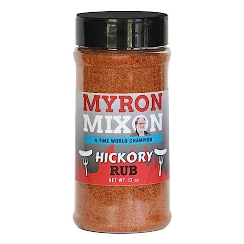 Myron Mixon BBQ Rub | Carne de nogal | Receta Champion Pitmaster | Condimento para barbacoa sin gluten, sin MSG, fabricado en Estados Unidos | 12 onzas