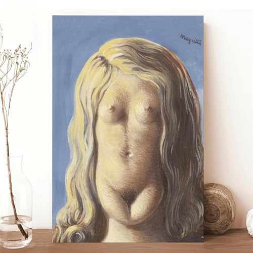 Toile Magritte Le Viol - Solution déco murale originale pour salon et bureau