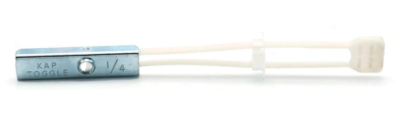 KapToggle Hollow Wall Anchors Flip Toggle Bolts Concrete or Drywall Anchors 1/4" x 1/4"-20 Qty 25