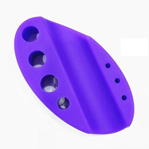 Pinkiou Silicone Tattoo Pigment Ink Cup Eyebrow Tattoo Pen Machine Organizer Holder Stand Cotton Swabs Holders (Purple) Cover