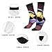 XZDZDX Isolated soccer ball Polyester Mid-Calf Socks 3 Black for Unisex - Skin-Friendly Elastic Fashion Crew Socks