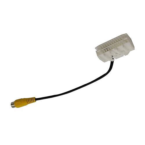 Adaptador de cable de arnés de video para cámara de visión trasera inversa para Jeep Wrangler Jeep 2007-2019, Dodge RAM 2007-2012, Chrysler