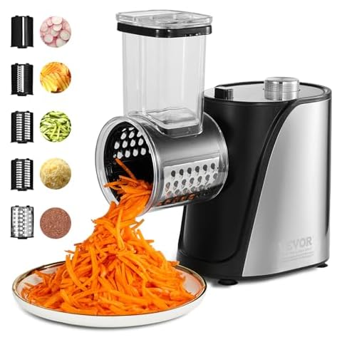 VEVOR Moulin-Râpe à Fromage Électrique 250 W Cover