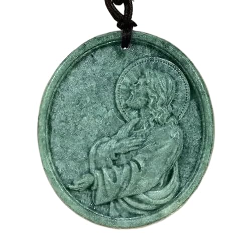 Collier en jade Jésus Christ amulette de protection spirituelle