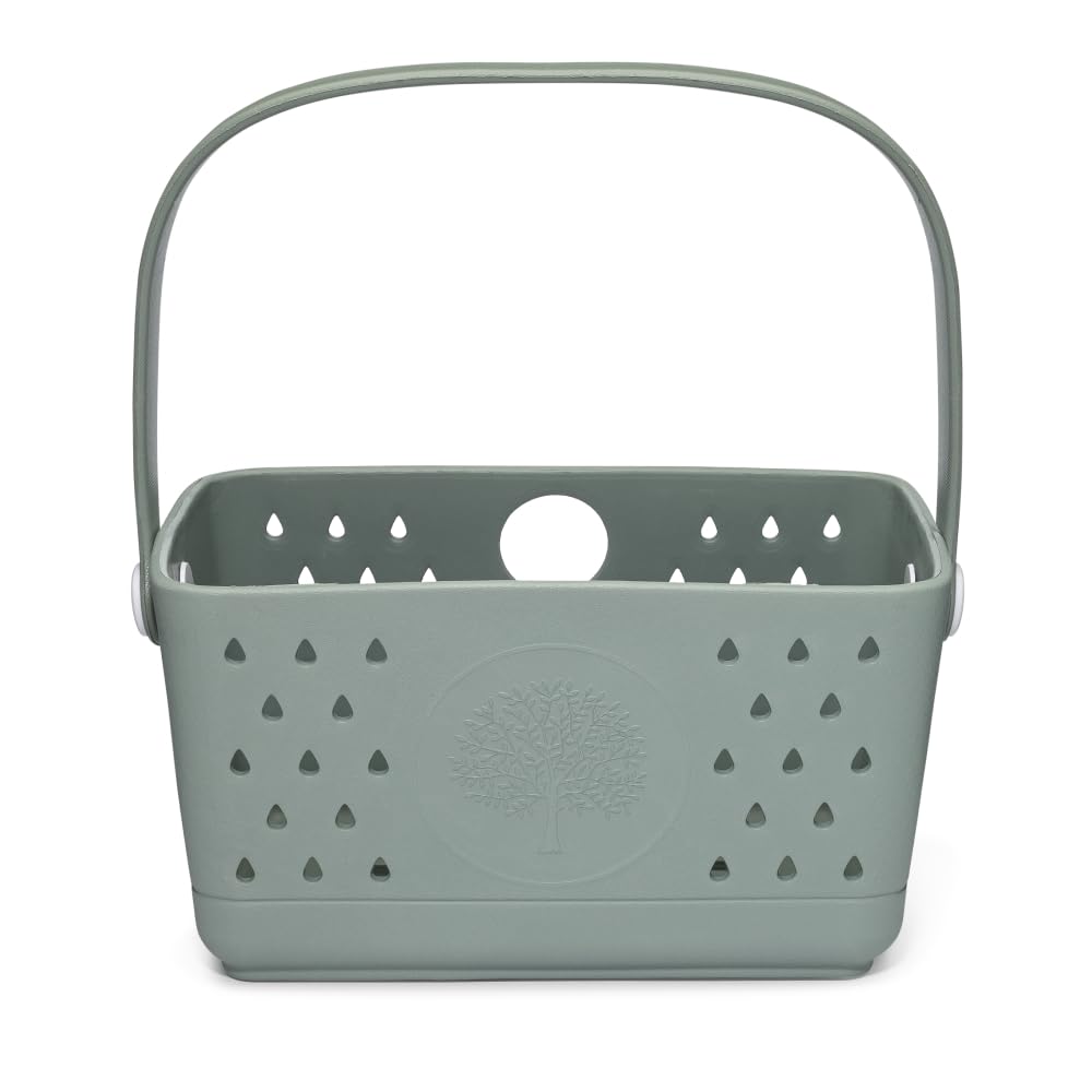 Parker Baby Bath Caddy BPA Free Food Grade Shower Caddy Organizer for Toys Supplies Quick-Dry Sturdy Perfect Size