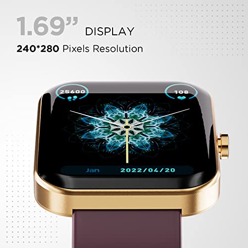 Image of Fire-Boltt Neptune Smartwatch 1.69 inch Full Touch HD Display with 240 * 280 High Res, 5ATM Water Resistance, 118 Sports Modes with Fast Charging, SpO2 Monitoring, Games