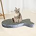 jyibinee Cat Scratching Board Cat Premium Scratch Textures Cardboard Anti-Scratch Stress Relieve Durable Indeformable Fish*