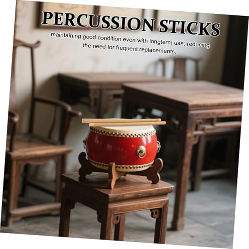 Baquetas profesionales HEMOTON, 1 par, para batería y percusión (snare, marching), bambú, color beige miniatura 6