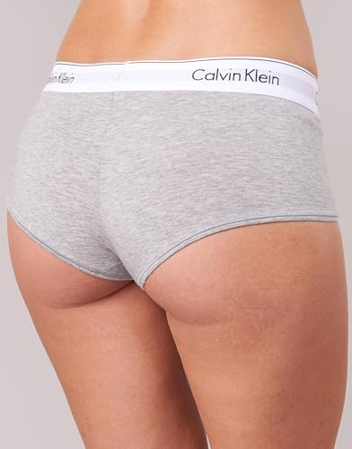 Calvin-Klein-Jeans-Mujer-Shorts-Hipster-Algodon-con-Stretch-Gris-Grey-Heather-L