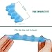 4 Pcs Silicone Toe Spacers – Yoga Toe Separators for Toe Straightening & Relaxation | Correct Overlapping Toes, Bunions, Hammer Toe | Toe Support toe separators for Women & Men (Blue, 3.98)