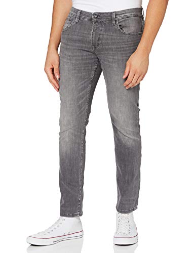 TOM TAILOR Denim Hommes Jeans 10622022 Aedan Straight, 10219 - Used Mid Stone Grey Denim, 32W / 36L