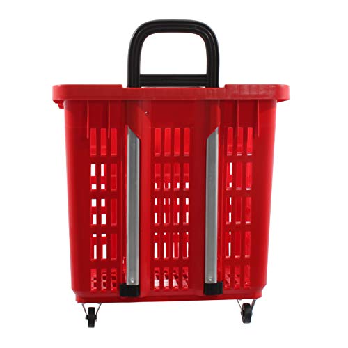 GERSO - Carrello spesa 55 litri con ruote Cestino