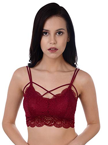 Image of Da Intimo Solid Non-Wired Lightly Padded Bralette