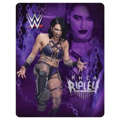 Image of WWE Rhea Ripley Main Event Champions Bedding Super Soft Throw Blanket, 46 in x 60 in, (Official Licensed Product) By Franco Collectibles