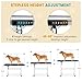 46 In Dog Grooming Table, Heavy Duty Professional Electric Pet Grooming Table w/Table Top & Overhead Arm Height, Non-Slip Desktop, Height Range 24.24''-35.83''