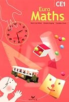 Euro Maths, CE1 : Livre de l'élève 2218734435 Book Cover