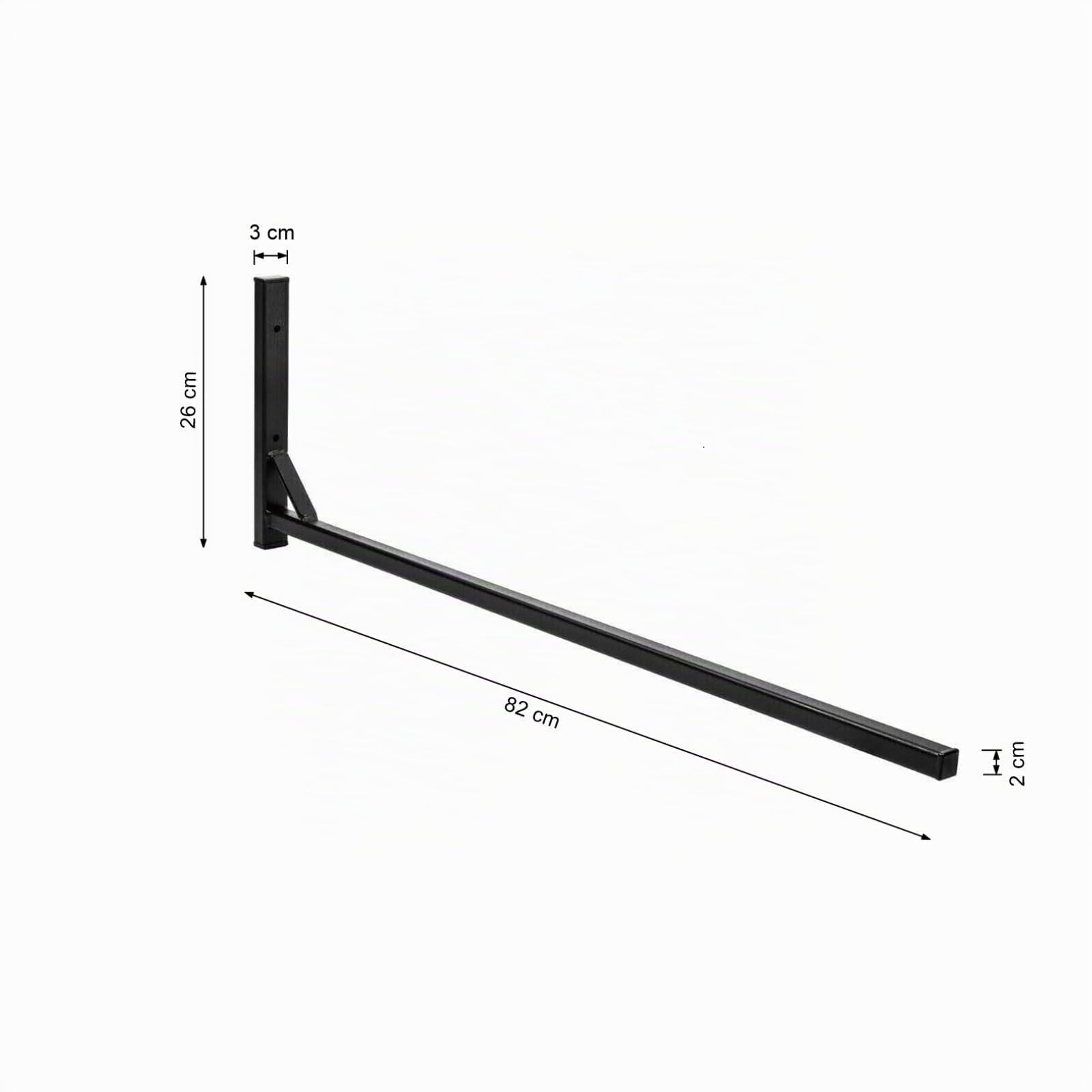Support mural 82 cm acier rangement coffre toit bleu outils jardinage ski sport planche surf iSUP