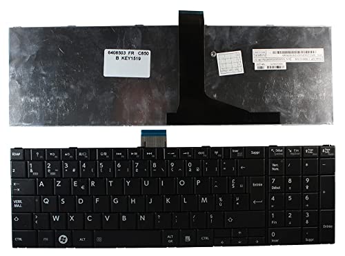Clavier PC portable Toshiba C850-1KZ noir touches réactives