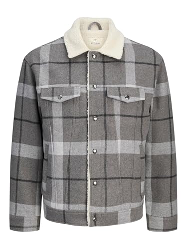 JACK & JONES Herren Jprblutexas Wool Blend Trucker Jacket Sn, Grey, s 1