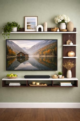 Premium Wooden TV Unit with Decorative Shelving System 3 41q2JXYaB6L