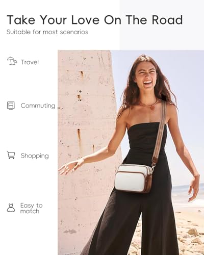 CHOLISS Small Purses for Women, Travel Purses Anti Theft Crossbody Bags for Women, Vegan Leather Adjustable Wide Guitar Strap2