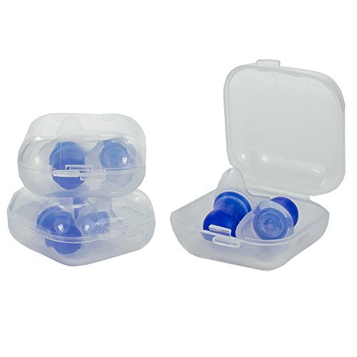 GMS Pressure Reducing FliteMate Silicone Ear Plugs (3 Pair) with Clear Plastic Travel Jar
