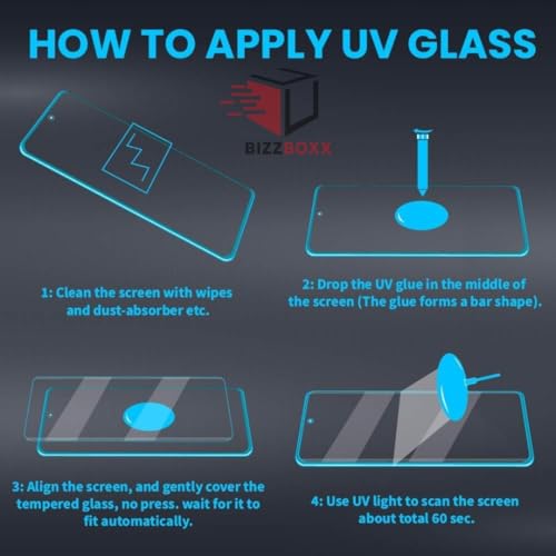 Image of UV Tempered Glass Screen Protector Compatible For Oppo F29 Pro 5G (6.7 Inch) with Easy Self Installation Kit