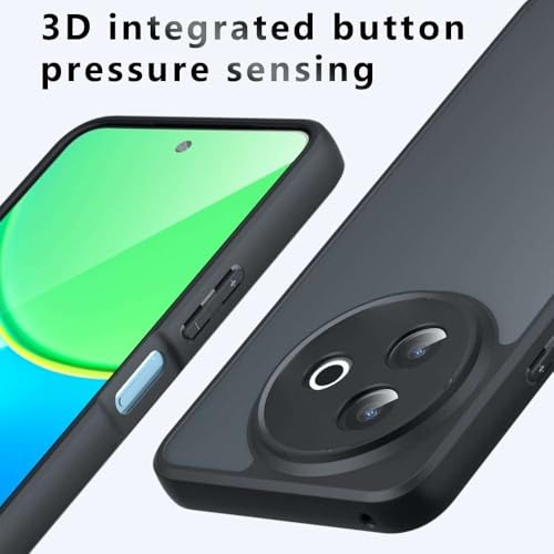 Image of Case Compatible with vivo Y39 5G,Traditional Cover, Shockproof,Stylish,Traditional Cover,dust Proof, Non-Slip, Anti-Fingerprint Bumper, Scratch-Resistant Protective Case.(Black)