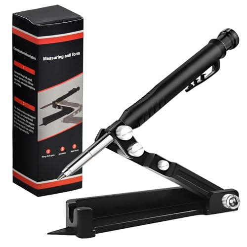 ECHOBUY Multifunktionales Anreißwerkzeug Holzbearbeitung Anreißwerkzeug mit Tieflochstift Konstruktionsbleistift DIY Anreißlehre Anreißer für Holz Metall Keramik