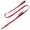 Maxandneodoublehandletrafficdogleashreflectivewedonatealeashtoadogrescueforeveryleashsoldred6ft  Urban Country Home Decor Max and neo double handle traffic dog leash reflective we donate a leash to a dog rescue for every leash sold red 6 ft  urban country home decor