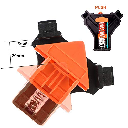 Morsetto Angolare, 4 Pezzi Morsetto ad Angolo