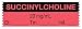 Anesthesia Tape, Succinylcholine 20 mg/mL, Date Time Initial, 1-1/2