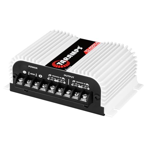 Taramps TS 400x4 400 watts RMS 4 Channels Full Range Car Audio Amplifier, 2 Bridged Channels, RCA Input Class D, Output - Additional View