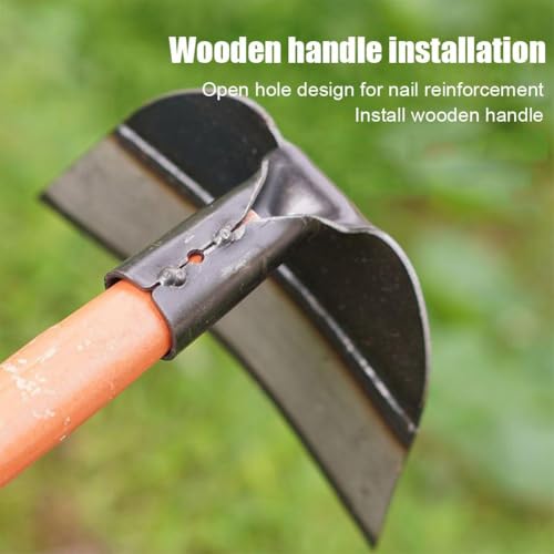 GINTBN Garden Hoe Head,Heavy Duty Manganese Steel Hoe Garden Tool,Hoe Heads Replacement Accessories Outdoor Garden for Weeding,Soil Loosening