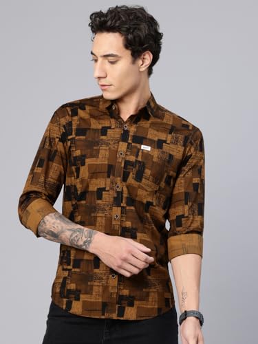 Image of Majestic Man Pure Cotton Printed Trendy & Comfortable Casual Shirt